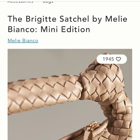 Anthropology Melanie Bianco woven handbag - Picture 3 of 10